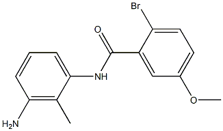 N-(3-amino-2-methylphenyl)-2-bromo-5-methoxybenzamide Struktur