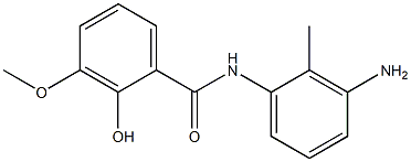 N-(3-amino-2-methylphenyl)-2-hydroxy-3-methoxybenzamide Struktur