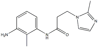 N-(3-amino-2-methylphenyl)-3-(2-methyl-1H-imidazol-1-yl)propanamide Struktur