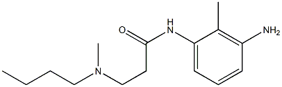 N-(3-amino-2-methylphenyl)-3-[butyl(methyl)amino]propanamide Struktur