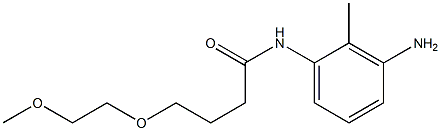 N-(3-amino-2-methylphenyl)-4-(2-methoxyethoxy)butanamide Struktur