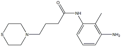 N-(3-amino-2-methylphenyl)-4-(thiomorpholin-4-yl)butanamide Struktur