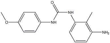 N-(3-amino-2-methylphenyl)-N'-(4-methoxyphenyl)urea Struktur