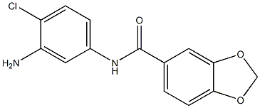 N-(3-amino-4-chlorophenyl)-1,3-benzodioxole-5-carboxamide Struktur