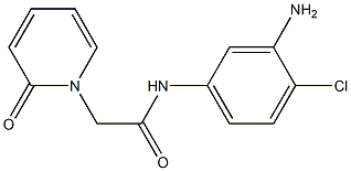 N-(3-amino-4-chlorophenyl)-2-(2-oxopyridin-1(2H)-yl)acetamide Struktur