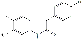 N-(3-amino-4-chlorophenyl)-2-(4-bromophenyl)acetamide Struktur