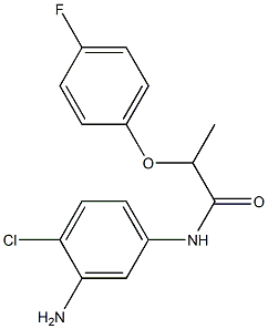 N-(3-amino-4-chlorophenyl)-2-(4-fluorophenoxy)propanamide Struktur