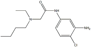 N-(3-amino-4-chlorophenyl)-2-[butyl(ethyl)amino]acetamide Struktur