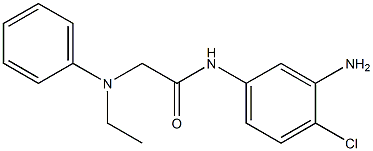 N-(3-amino-4-chlorophenyl)-2-[ethyl(phenyl)amino]acetamide Struktur