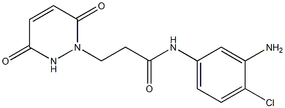 N-(3-amino-4-chlorophenyl)-3-(3,6-dioxo-1,2,3,6-tetrahydropyridazin-1-yl)propanamide Struktur