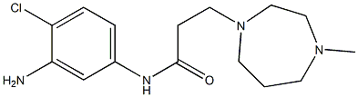 N-(3-amino-4-chlorophenyl)-3-(4-methyl-1,4-diazepan-1-yl)propanamide Struktur