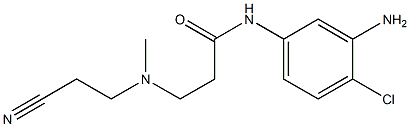 N-(3-amino-4-chlorophenyl)-3-[(2-cyanoethyl)(methyl)amino]propanamide Struktur