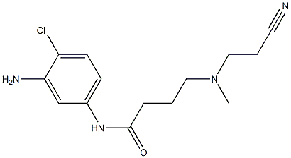 N-(3-amino-4-chlorophenyl)-4-[(2-cyanoethyl)(methyl)amino]butanamide Struktur