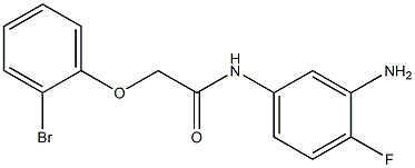 N-(3-amino-4-fluorophenyl)-2-(2-bromophenoxy)acetamide Struktur