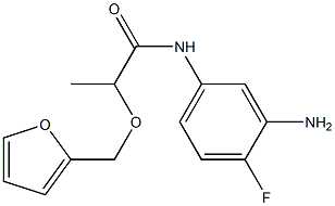 N-(3-amino-4-fluorophenyl)-2-(2-furylmethoxy)propanamide Struktur