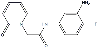 N-(3-amino-4-fluorophenyl)-2-(2-oxopyridin-1(2H)-yl)acetamide Struktur