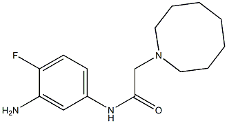 N-(3-amino-4-fluorophenyl)-2-(azocan-1-yl)acetamide Struktur