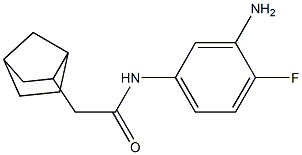 N-(3-amino-4-fluorophenyl)-2-{bicyclo[2.2.1]heptan-2-yl}acetamide Struktur