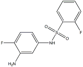 N-(3-amino-4-fluorophenyl)-2-fluorobenzenesulfonamide Struktur