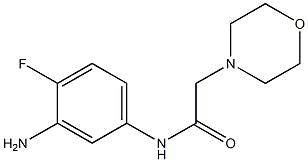 N-(3-amino-4-fluorophenyl)-2-morpholin-4-ylacetamide Struktur