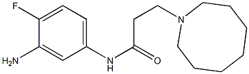 N-(3-amino-4-fluorophenyl)-3-(azocan-1-yl)propanamide Struktur