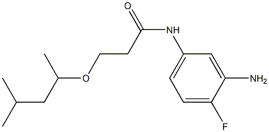 N-(3-amino-4-fluorophenyl)-3-[(4-methylpentan-2-yl)oxy]propanamide Struktur