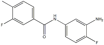 N-(3-amino-4-fluorophenyl)-3-fluoro-4-methylbenzamide Struktur