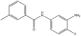 N-(3-amino-4-fluorophenyl)-3-methylbenzamide Struktur