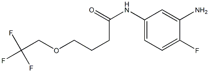 N-(3-amino-4-fluorophenyl)-4-(2,2,2-trifluoroethoxy)butanamide Struktur