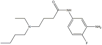 N-(3-amino-4-fluorophenyl)-4-[butyl(ethyl)amino]butanamide Struktur