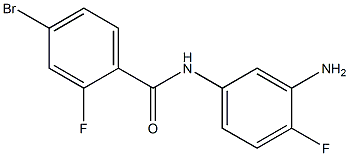 N-(3-amino-4-fluorophenyl)-4-bromo-2-fluorobenzamide Struktur