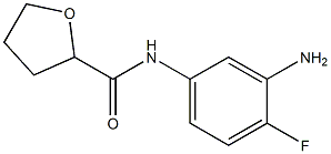 N-(3-amino-4-fluorophenyl)tetrahydrofuran-2-carboxamide Struktur