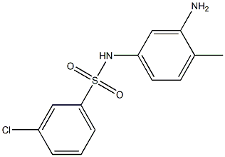 N-(3-amino-4-methylphenyl)-3-chlorobenzene-1-sulfonamide Struktur