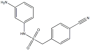 N-(3-aminophenyl)-1-(4-cyanophenyl)methanesulfonamide Struktur