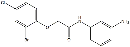 N-(3-aminophenyl)-2-(2-bromo-4-chlorophenoxy)acetamide Struktur