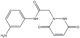 N-(3-aminophenyl)-2-(3,6-dioxo-3,6-dihydropyridazin-1(2H)-yl)acetamide Struktur