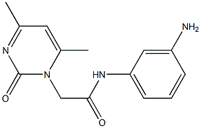 N-(3-aminophenyl)-2-(4,6-dimethyl-2-oxopyrimidin-1(2H)-yl)acetamide Struktur