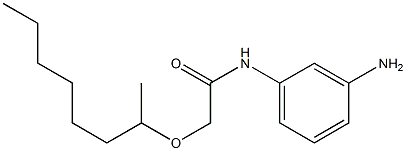 N-(3-aminophenyl)-2-(octan-2-yloxy)acetamide Struktur