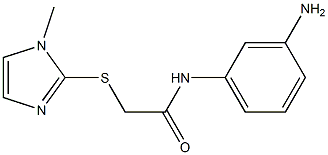 N-(3-aminophenyl)-2-[(1-methyl-1H-imidazol-2-yl)sulfanyl]acetamide Struktur