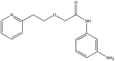 N-(3-aminophenyl)-2-[2-(pyridin-2-yl)ethoxy]acetamide Struktur