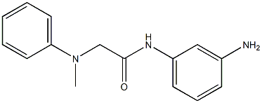 N-(3-aminophenyl)-2-[methyl(phenyl)amino]acetamide Struktur