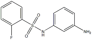 N-(3-aminophenyl)-2-fluorobenzenesulfonamide Struktur