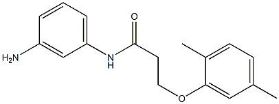 N-(3-aminophenyl)-3-(2,5-dimethylphenoxy)propanamide Struktur