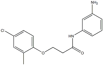 N-(3-aminophenyl)-3-(4-chloro-2-methylphenoxy)propanamide Struktur