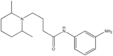 N-(3-aminophenyl)-4-(2,6-dimethylpiperidin-1-yl)butanamide Struktur