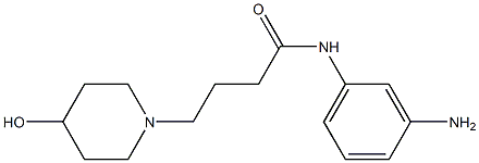 N-(3-aminophenyl)-4-(4-hydroxypiperidin-1-yl)butanamide Struktur