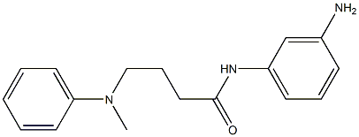 N-(3-aminophenyl)-4-[methyl(phenyl)amino]butanamide Struktur