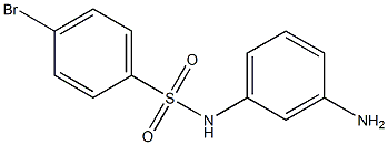 N-(3-aminophenyl)-4-bromobenzenesulfonamide Struktur