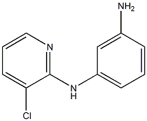 N-(3-aminophenyl)-N-(3-chloropyridin-2-yl)amine Struktur