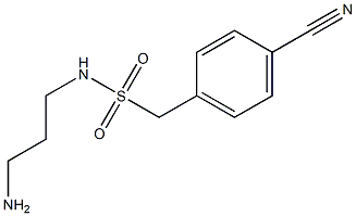 N-(3-aminopropyl)(4-cyanophenyl)methanesulfonamide Struktur